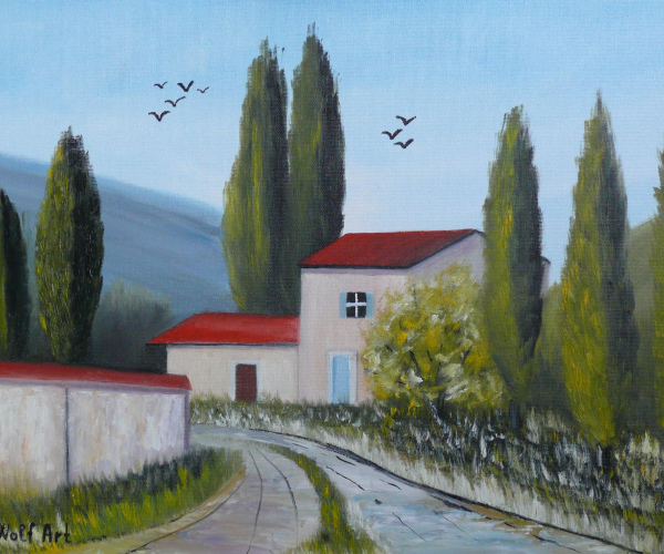 Mediterrán tájkép 1.