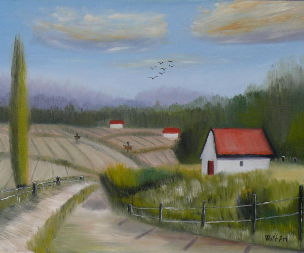 Mátra alján, falu szélén